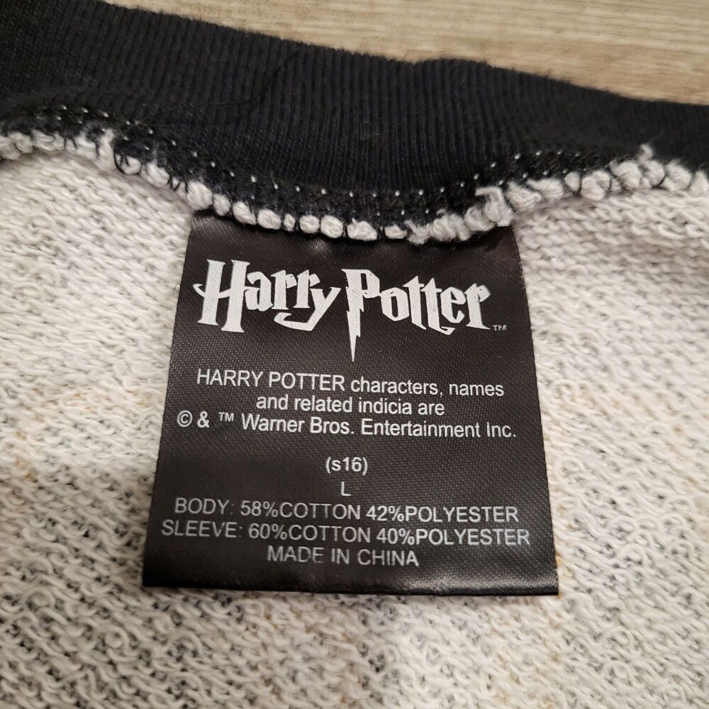 Harry Potter Off Shoulder Long Sleeve Tee Shirt Hogwarts Wizardry Womens Large - Picture 4 of 9